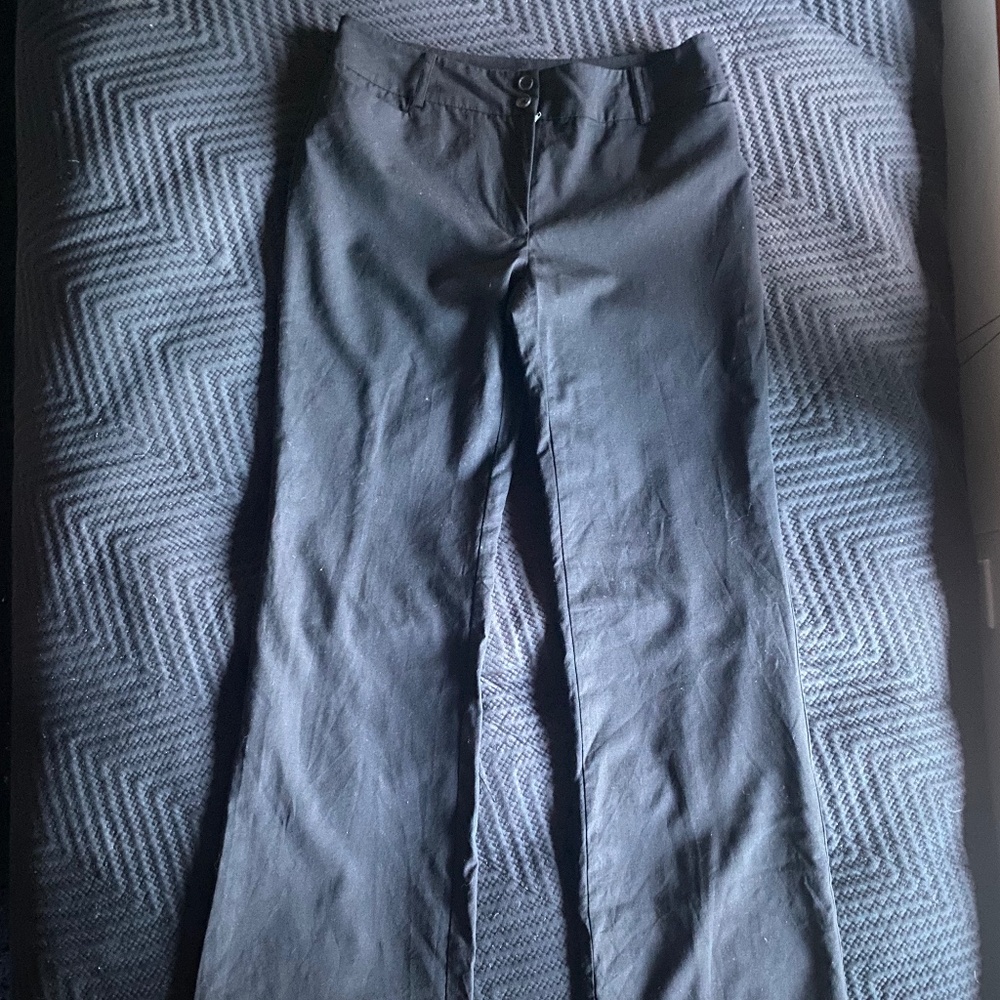 Vintage Tommy Hilfiger Womens Black Straight Leg Pants Size 6